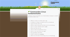 Desktop Screenshot of commandeslinux.fr