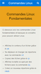 Mobile Screenshot of commandeslinux.fr
